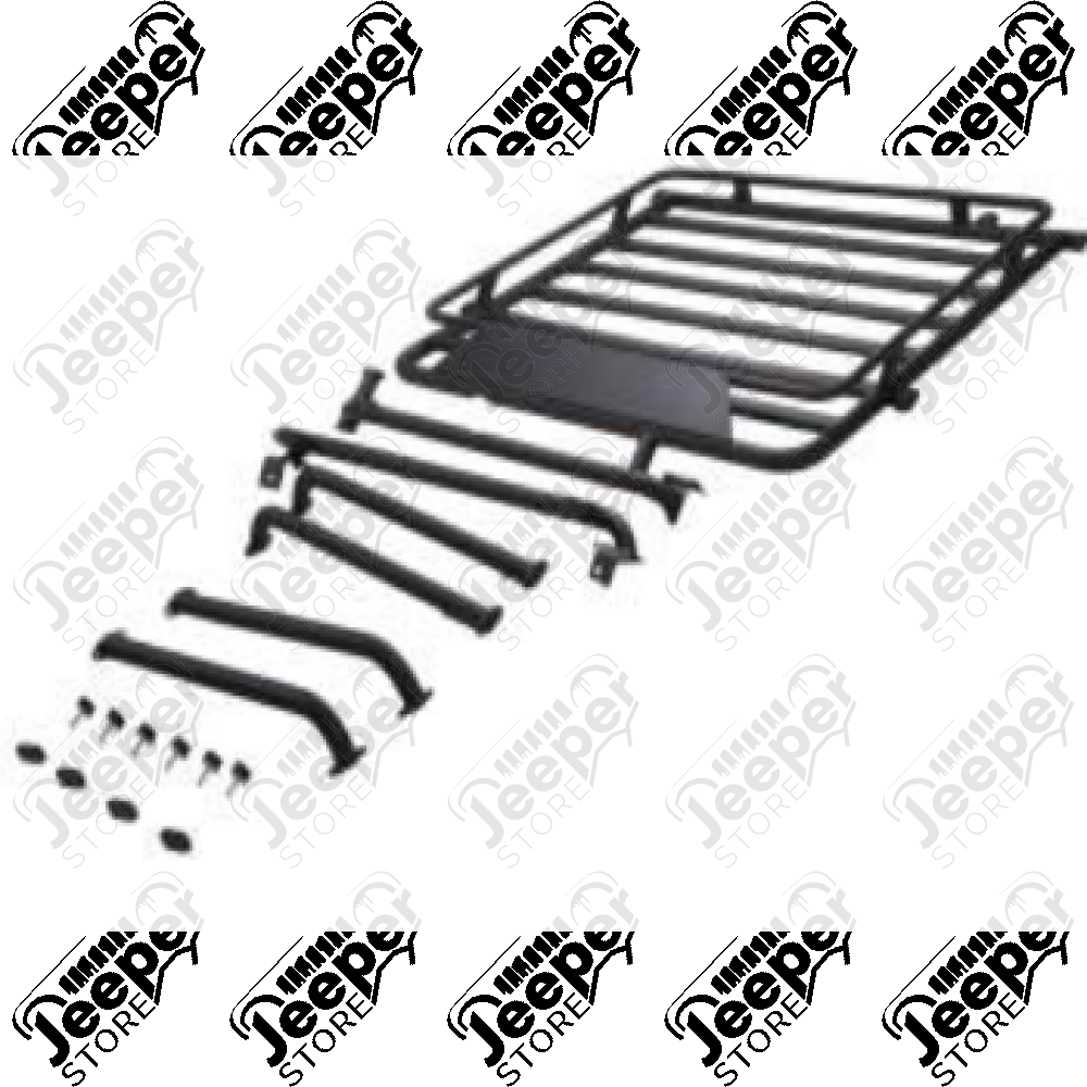 Galerie de toit acier pour Jeep Wrangler JK (2 portes)