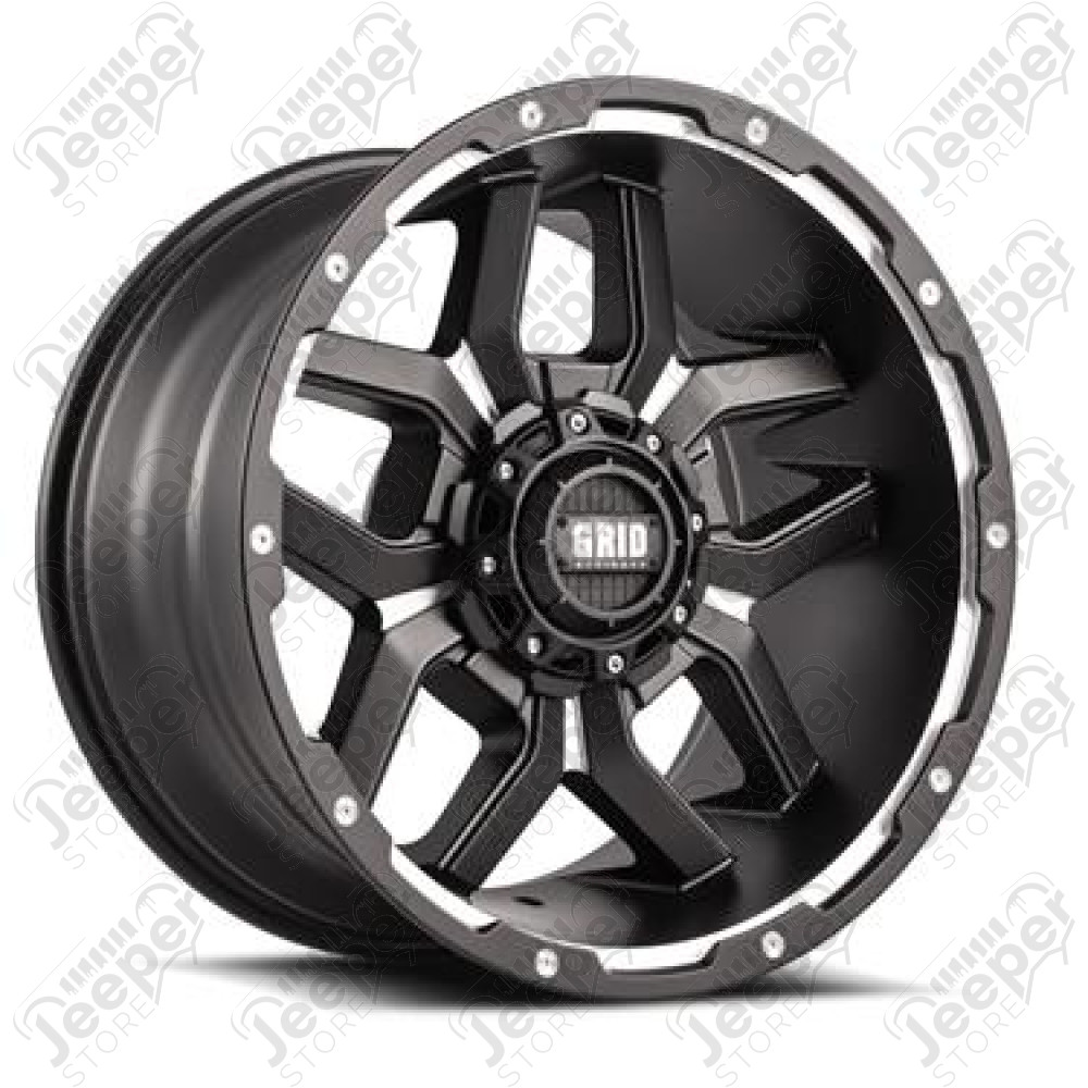 Jante alu Grid Wheels (noir et alu) 9x17 / 5x114.3 / ET: -0 - GD0717090027F0078 / 717927F78 - Jante alu 17 pouces