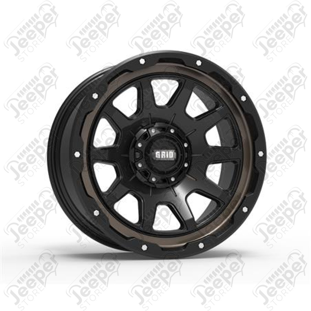 Jante alu Grid Wheels (noir) 9x17 / 5x114.3 / ET: -12 - E17927T178 / GD1517090027T178 - Jante alu 17 pouces