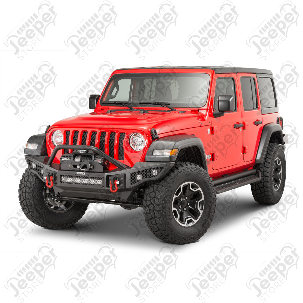 Pare chocs avant Go Rhino RockLine avec emplacement pour treuil pour Jeep Wrangler JL et Gladiator JT