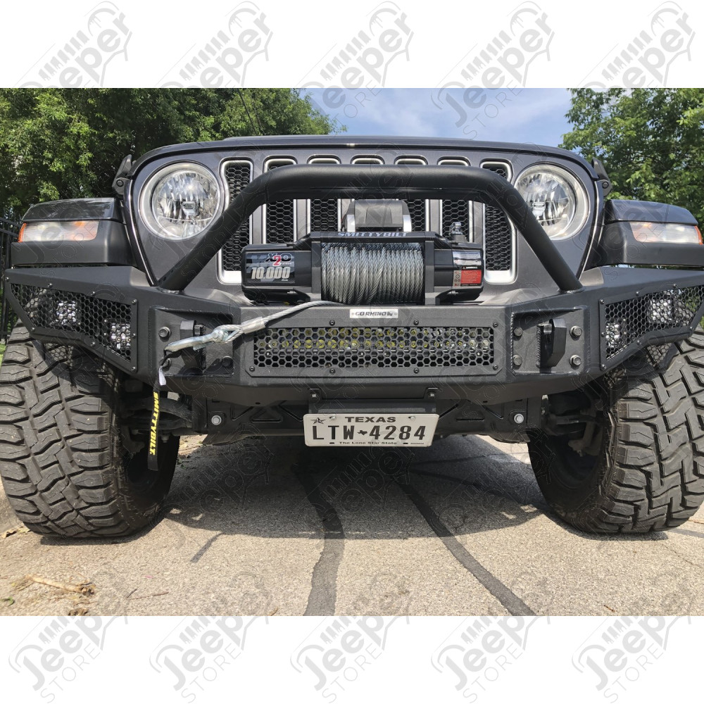 Fixation treuil pour pare chocs RockLine pour Jeep Wrangler JL et Gladiator JT