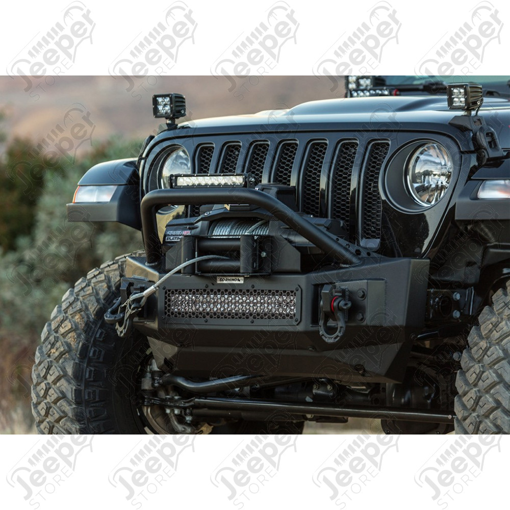 Fixation treuil pour pare chocs RockLine pour Jeep Wrangler JL et Gladiator JT