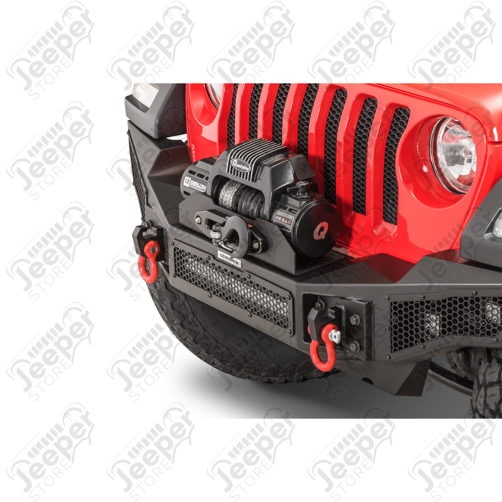 Fixation treuil pour pare chocs RockLine pour Jeep Wrangler JL et Gladiator JT