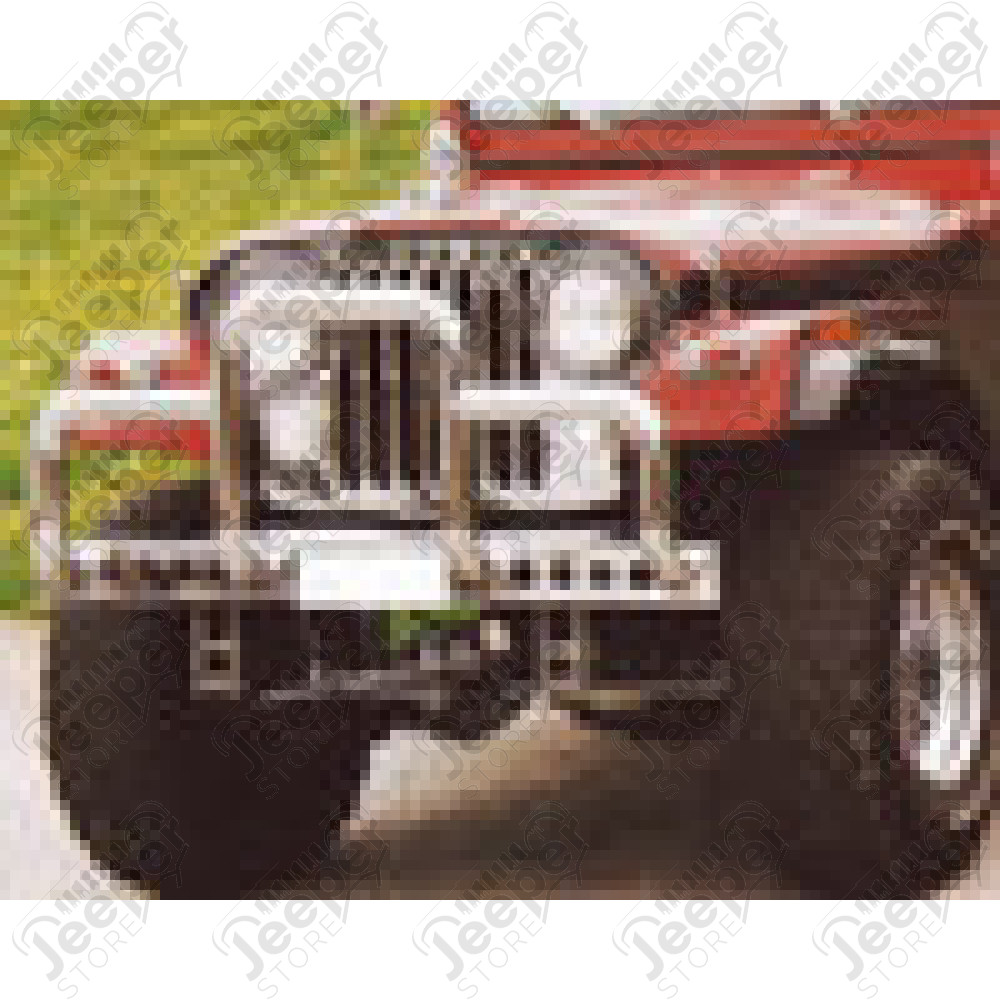 Enjoliveur de calandre Acier / Inox pour Jeep CJ5, CJ6, CJ7, CJ8 - 5752247ST / RT34086