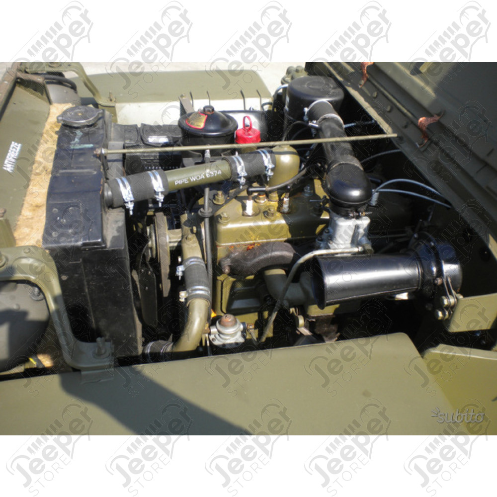 Kit de 4 durites d'eau + 8 colliers - Jeep Willys MB, Hotchkiss M201, Ford GPW - WOA592K / WO52226
