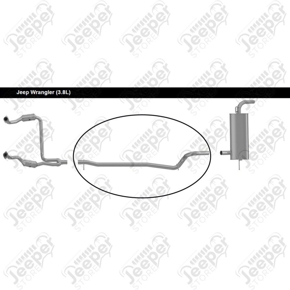 Tube intermédiaire pour moteur 3.8L V6 - Jeep Wrangler JK (2 portes)