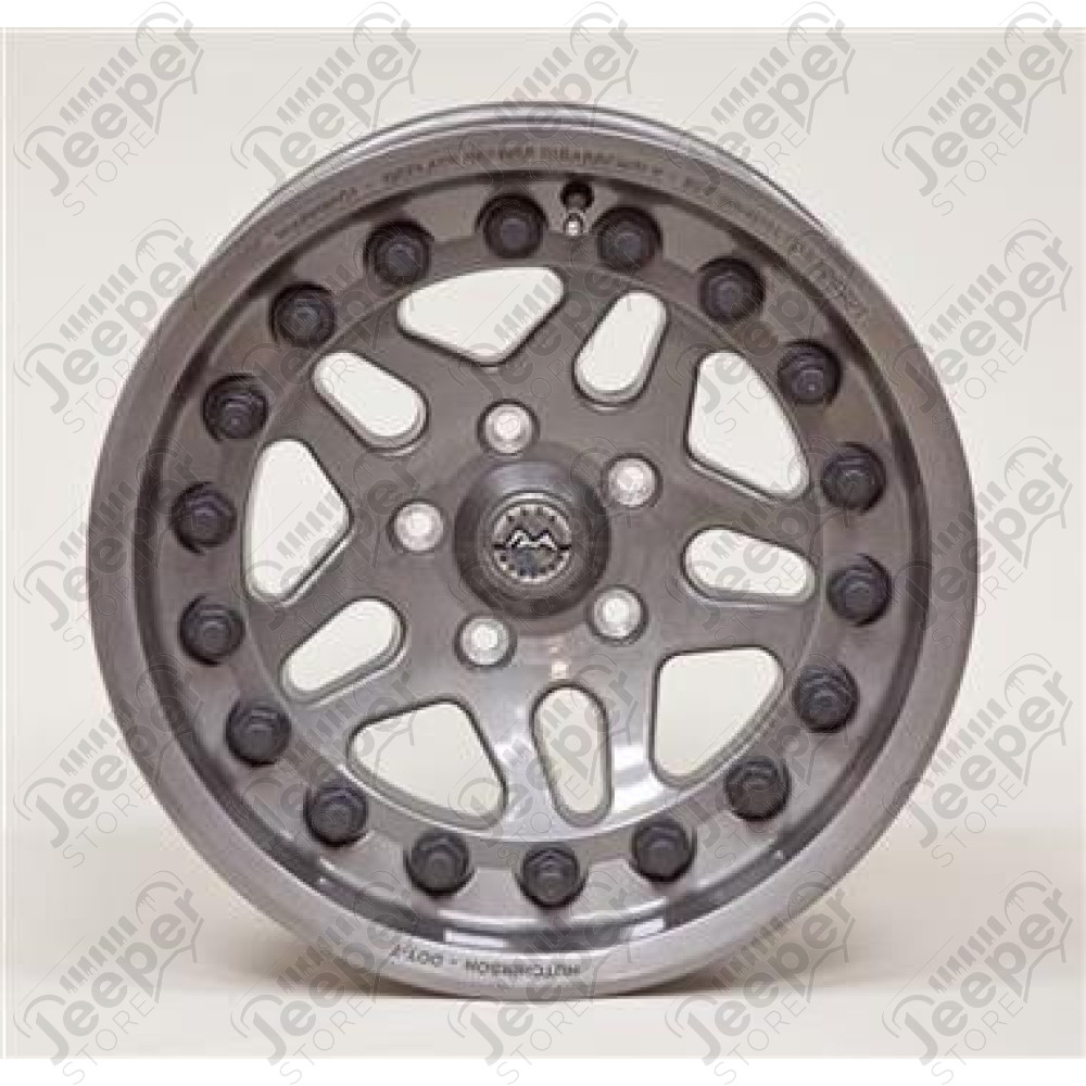 Jante Hutchinson Gris foncé Double Beadlock 8.5x17 / 5x127 - HUT60637-023-01 - Jante Alu 17 pouces