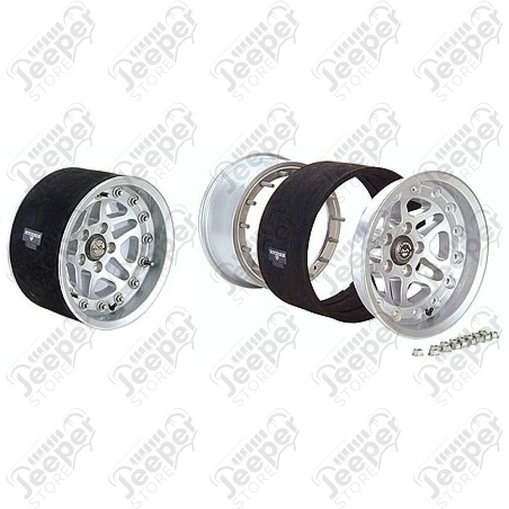 Jante Hutchinson Gris foncé Double Beadlock 8.5x17 / 5x127 - HUT60637-023-01 - Jante Alu 17 pouces