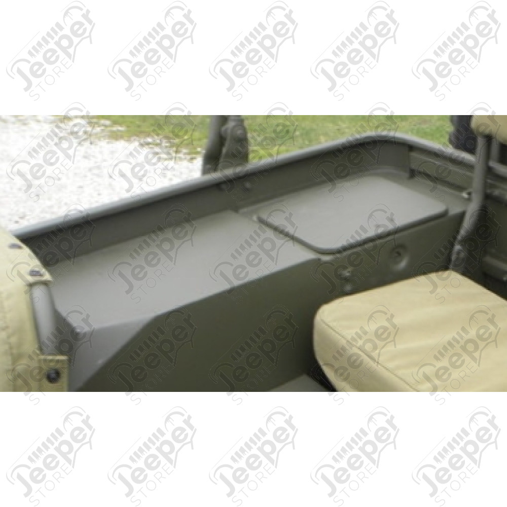 Coussins latéraux arrière kaki pour Jeep Willys, MB, GPW, M201 - A11733 / WOA11733