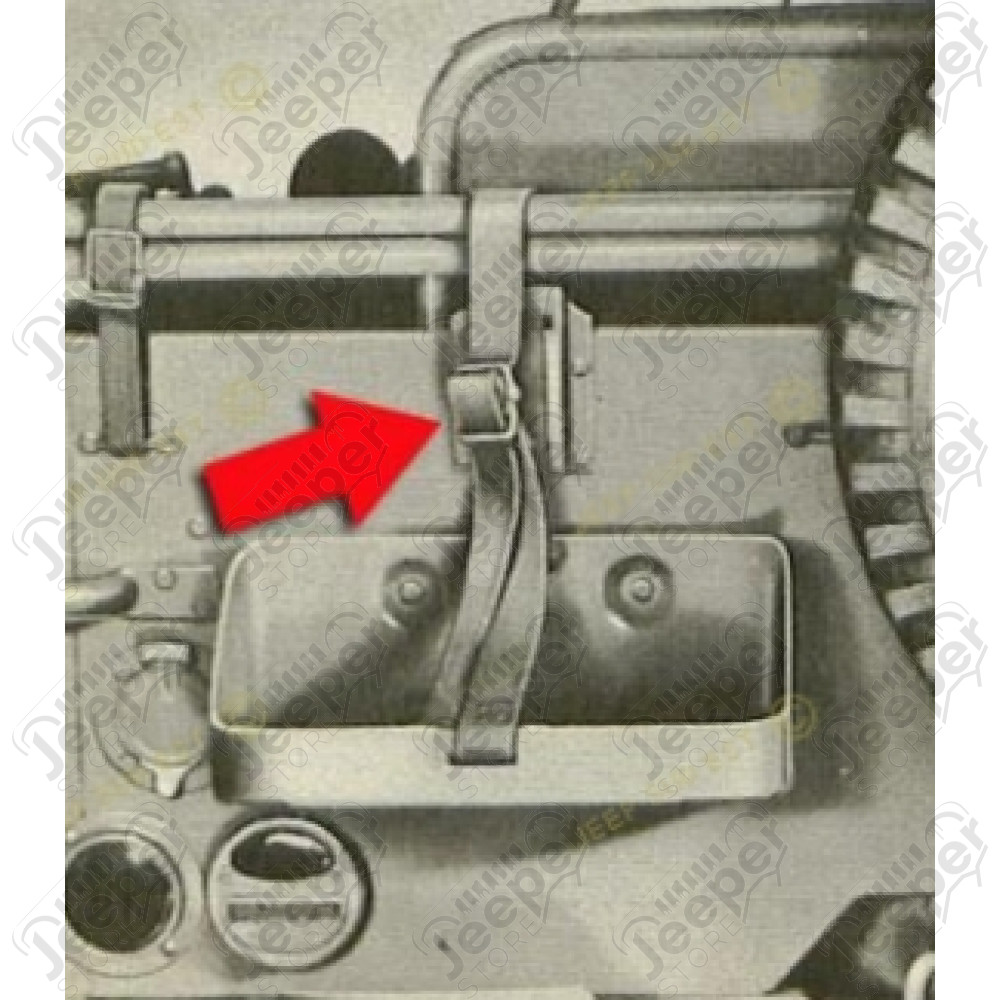 Support pour passage de sangle pour maintien de jerrican - Jeep Willys MB, GPW, M201 - A4130 / WOA4130