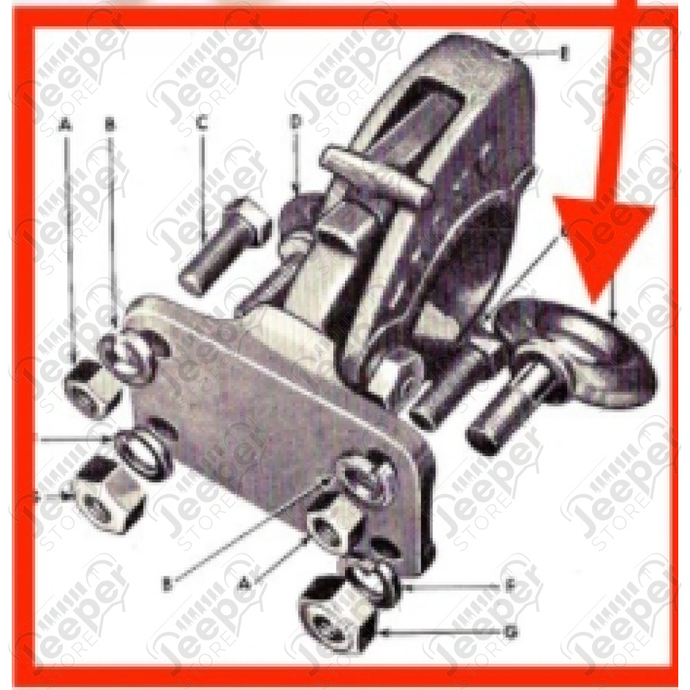 Vis à œil pour crochet de remorque - Jeep Willys MB, GPW, M201 - A6393 / WOA6393