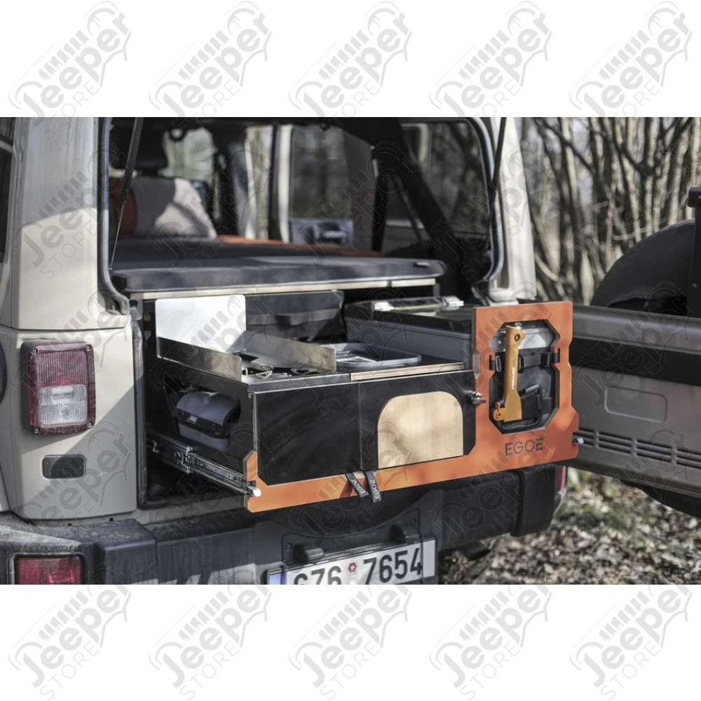 Kit rangements, cuisine et lit - Jeep Wrangler JL Unlimited (4 portes) - NestBox Supertramp 300 de chez Egoe