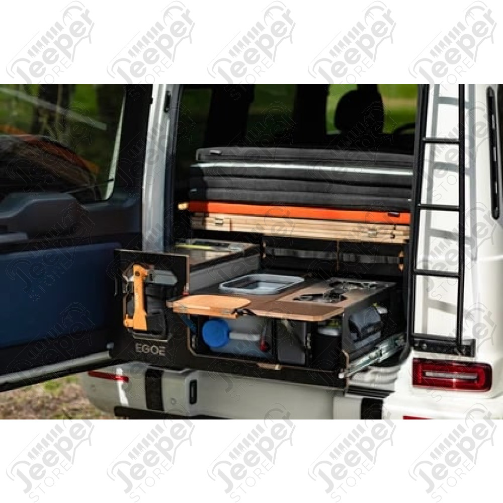 Kit rangements, cuisine et lit - Jeep Wrangler JL Unlimited (4 portes) - NestBox Supertramp 300 de chez Egoe