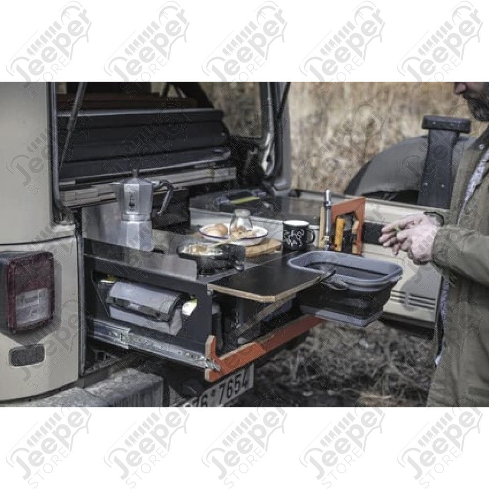 Kit rangements, cuisine et lit - Jeep Wrangler JL Unlimited (4 portes) - NestBox Supertramp 300 de chez Egoe