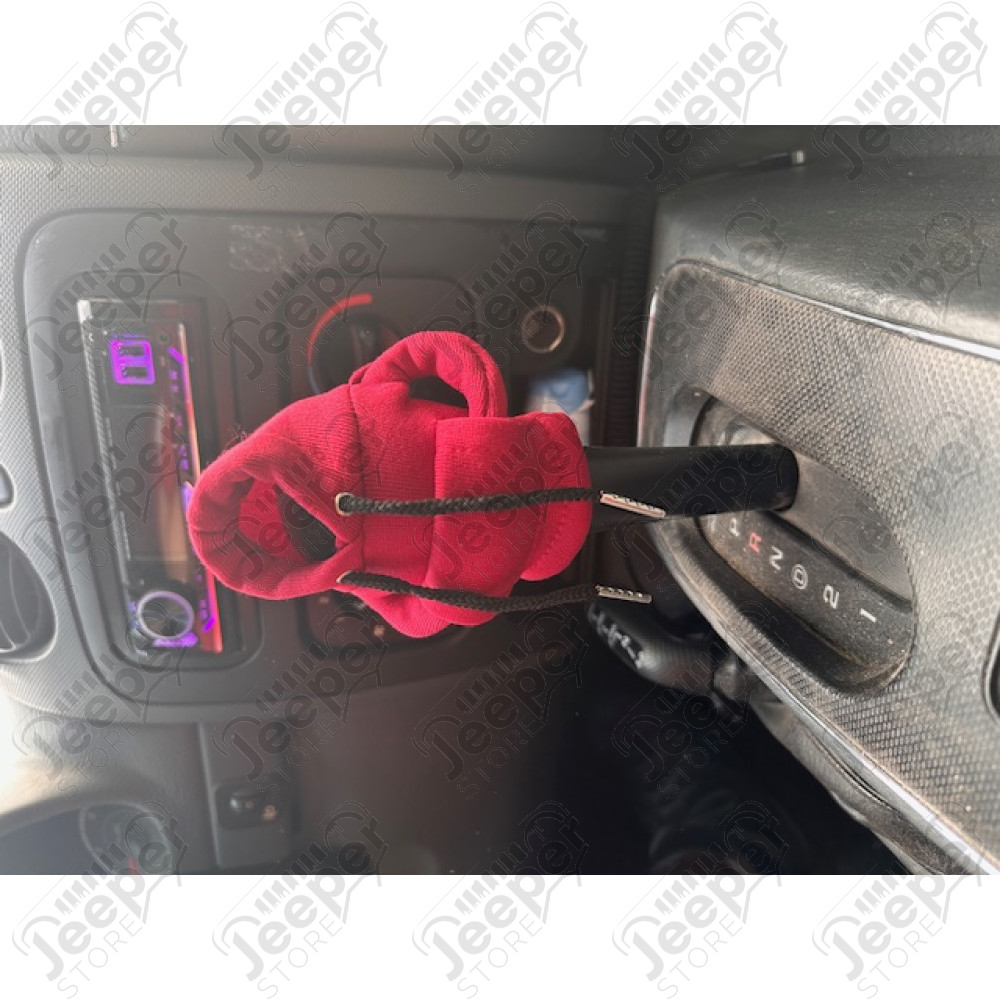 Goodies : Sweat shirt pour levier de vitesses Jeep (couleur : rouge/bordeaux)