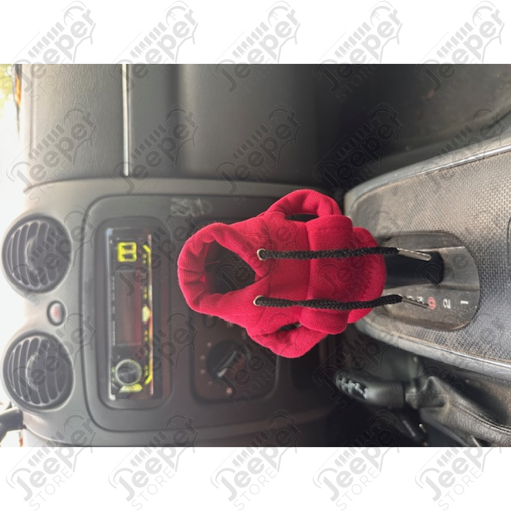 Goodies : Sweat shirt pour levier de vitesses Jeep (couleur : rouge/bordeaux)