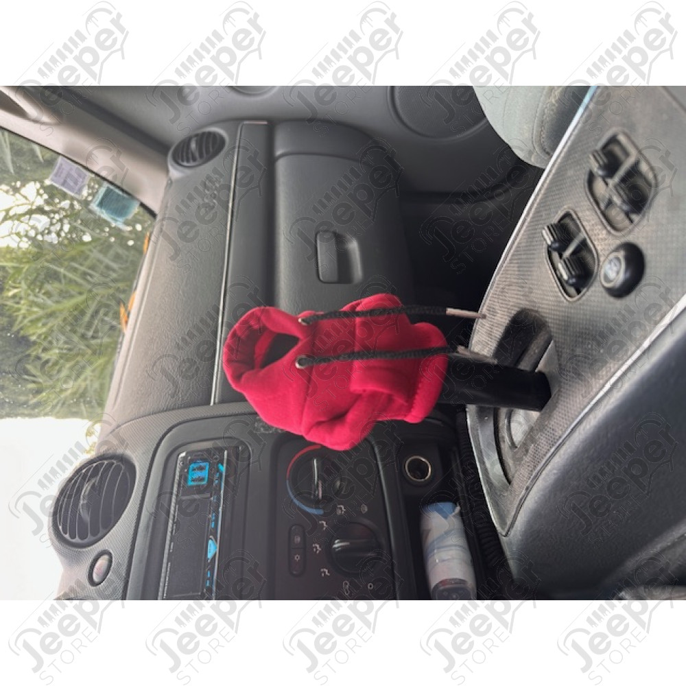 Goodies : Sweat shirt pour levier de vitesses Jeep (couleur : rouge/bordeaux)