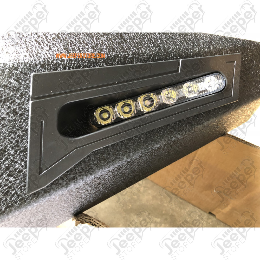 Pare chocs avant acier avec porte treuil type: 4 LED Jeep Wrangler JK