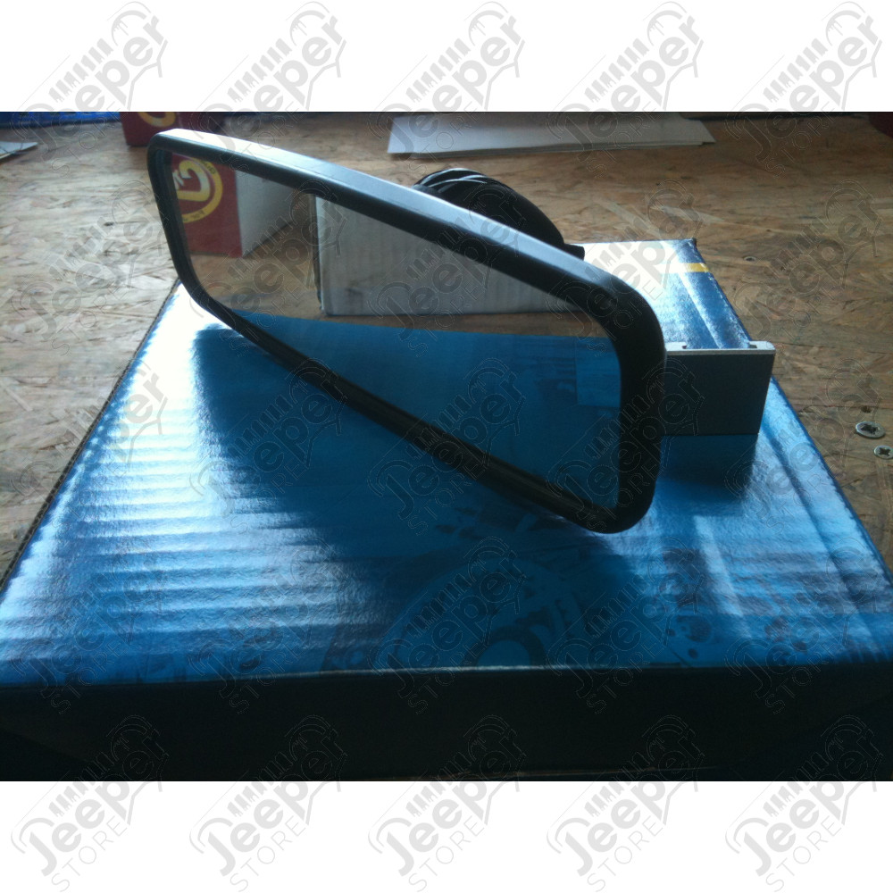 Rétroviseur d'intérieur noir universel pour Jeep - Dimensions : 20cm x 6.5cm - Avec pastille pour le collage - ALPX71111