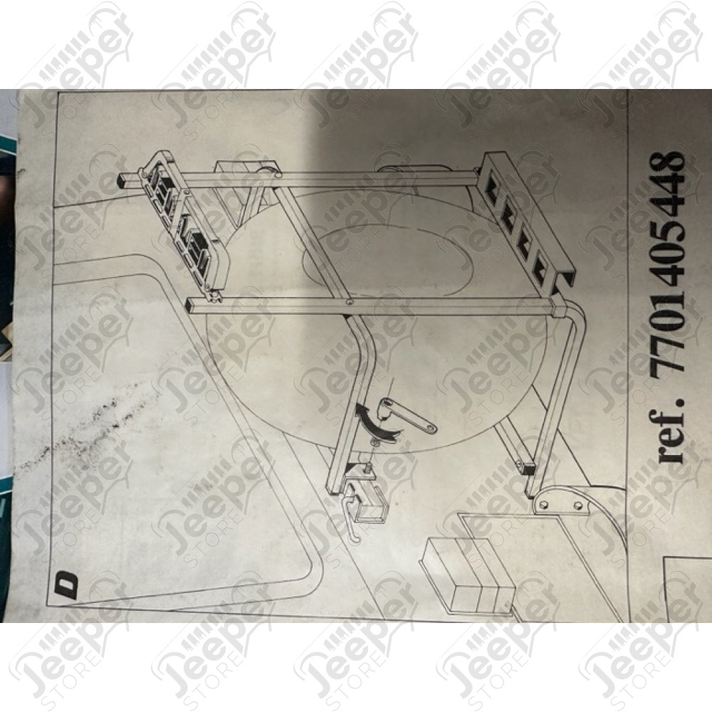 NOS : Porte skis (4 paires) pour Jeep CJ7, CJ8