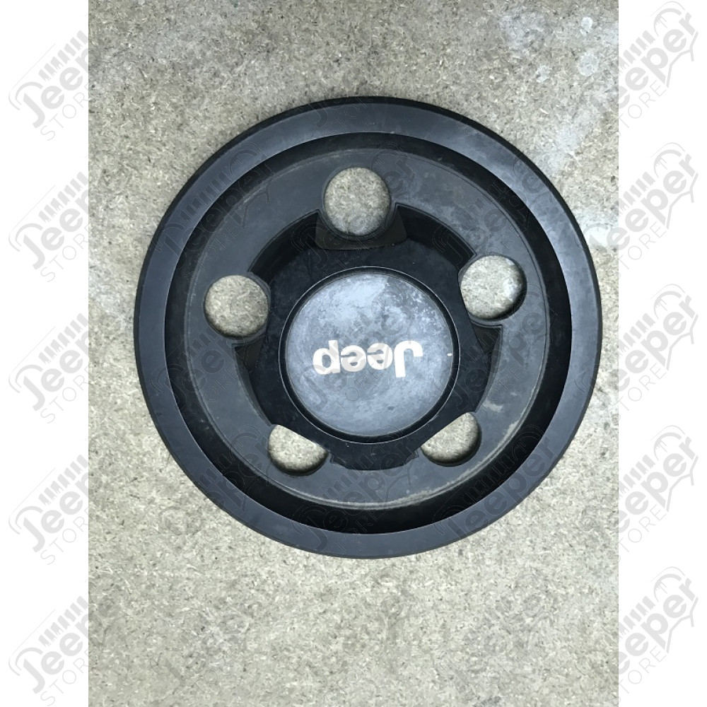Occasion: Enjoliveur de jante origine (couleur: noir) Jeep d'occasion - Occasion : Cache moyeu noir pour jante d'origine Jeep