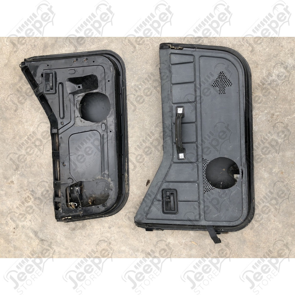 Occasion: Kit de 2 demi portes tôle origine noir pour Jeep CJ7 et Wrangler YJ