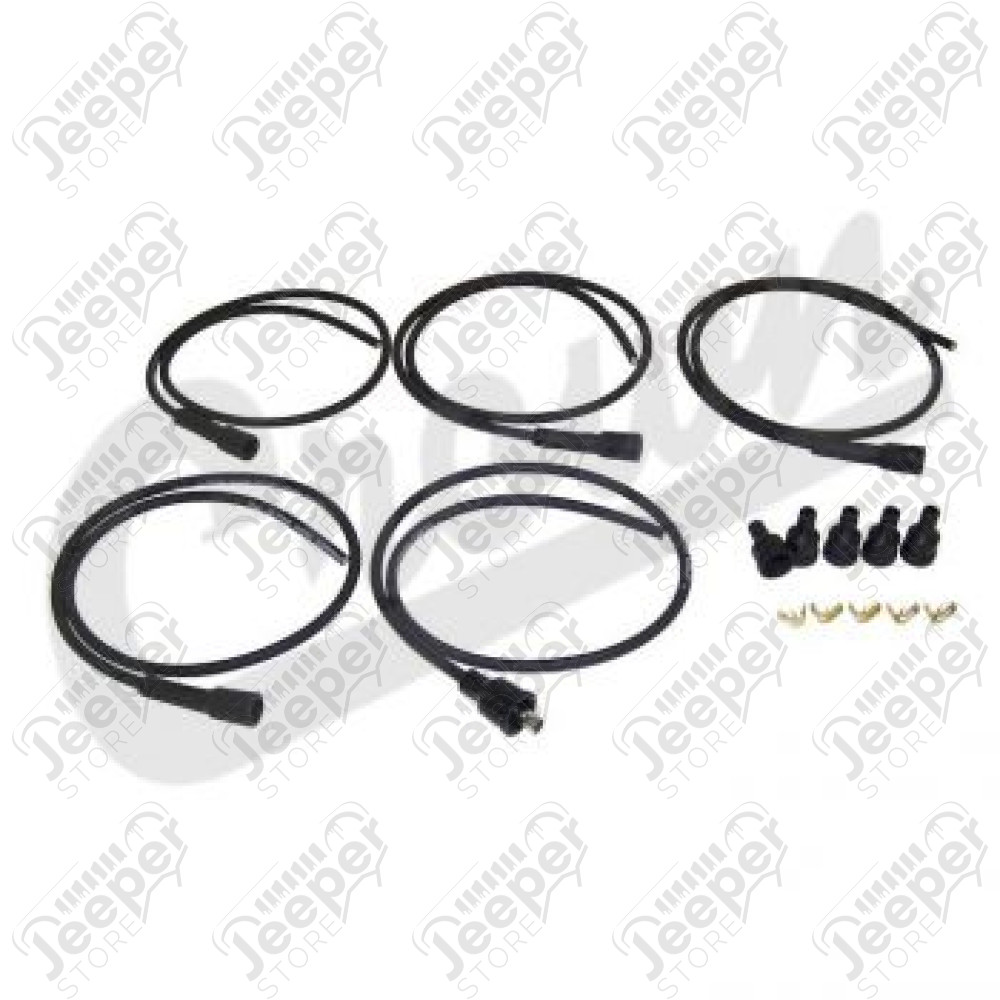 Kit de fils de bougies (jeu de 5) Jeep Willys MB, GPW, M201, M38, M38A1, CJ2, CJ3A, CJ3B