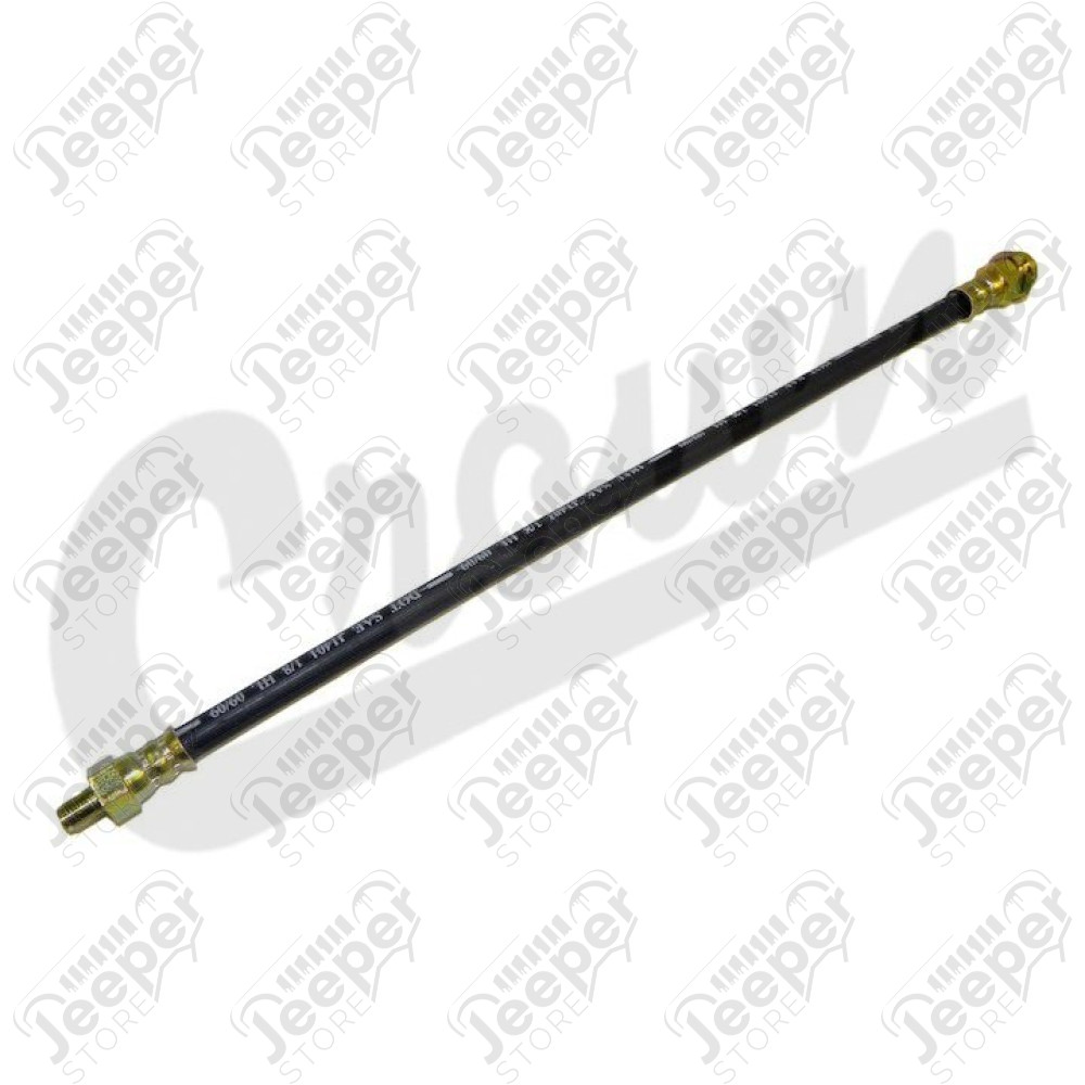 Flexible de frein arrière (long) Jeep MB, M38, M38-A1, CJ2A, CJ3A, CJ3B, CJ5, CJ6 (longueur: 40.64cm / 16") 