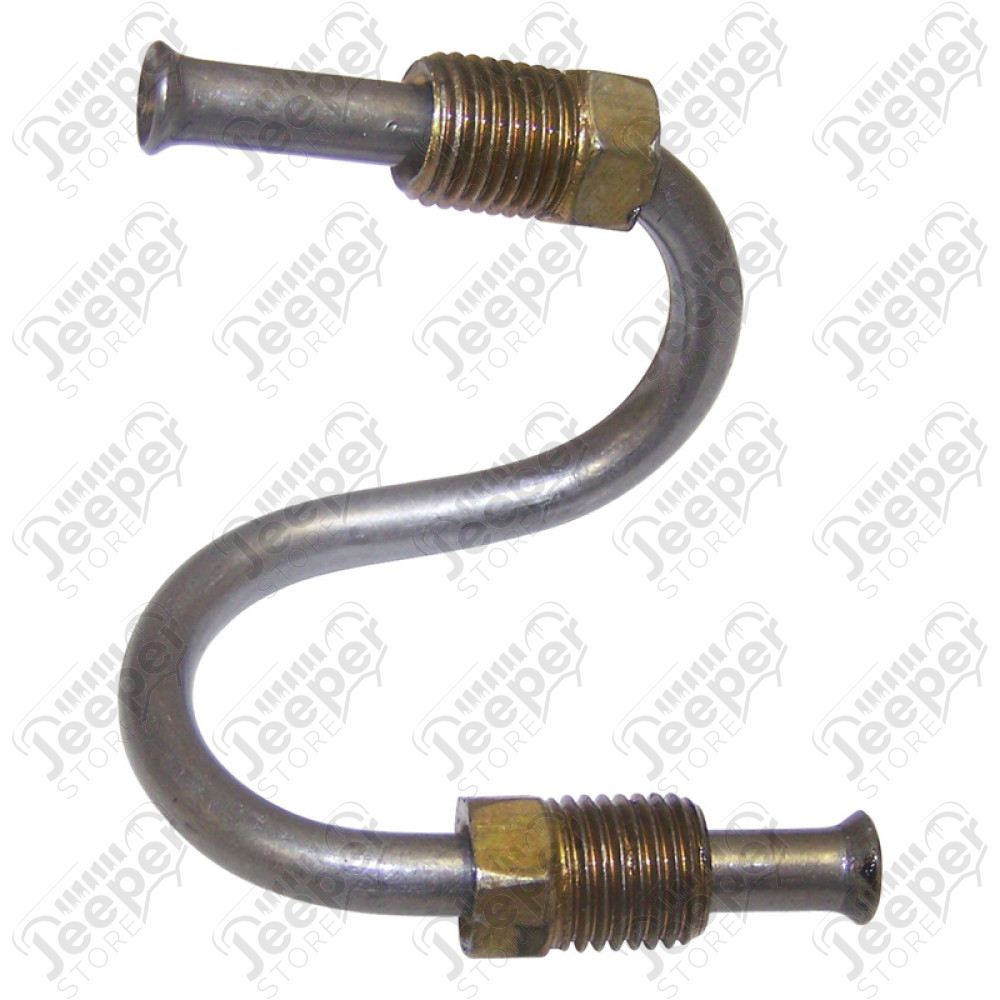 JA001488 Tube rigide de frein moyeu avant droite OU gauche (Conduite en "S") Jeep MB, GPW, M38, M38-A1, CJ-2A, CJ3A, CJ3B, CJ5, CJ6