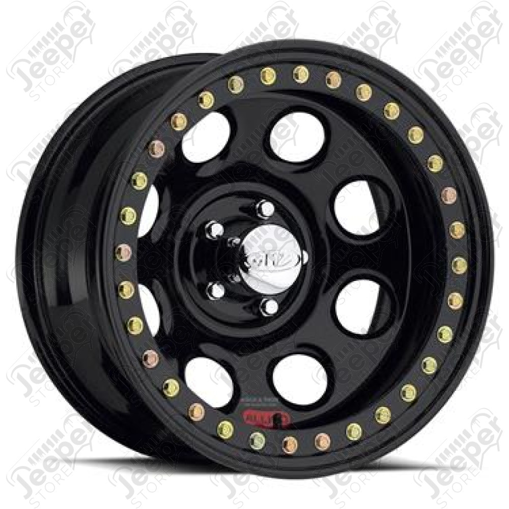 Jante Rock 8 Black Wheels Beadlock Acier Noir 9.5x17 / 5x114.3 / ET: -44