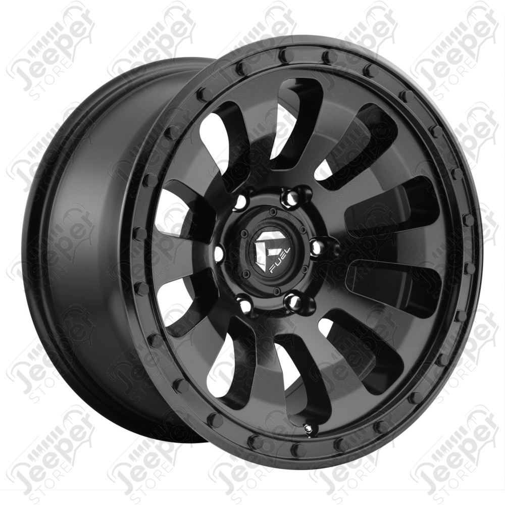 Jante Alu Fuel OffRoad Tactic D630 Noir Mat 9x17 / 5x127 / ET: -12 - D63017907345 - Jante Alu 17 pouces