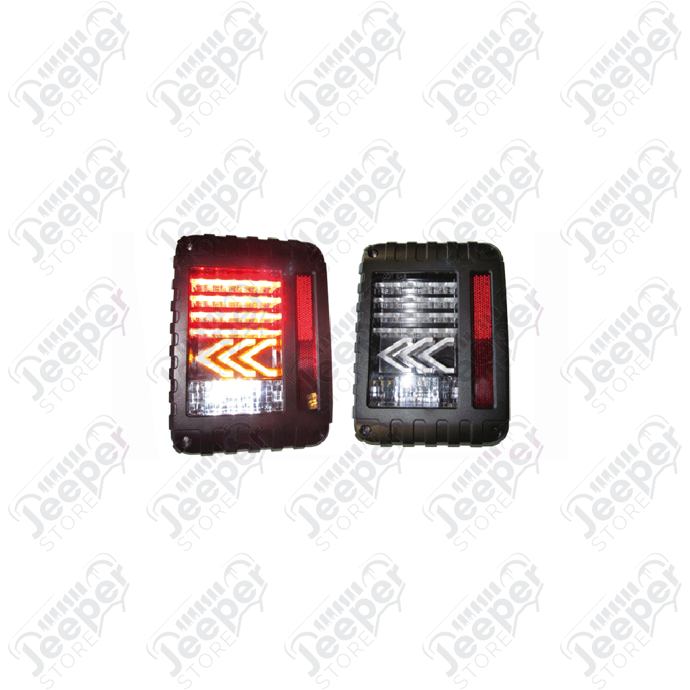 Kit de 2 feux arrière LED (avec flèches) Jeep Wrangler JK