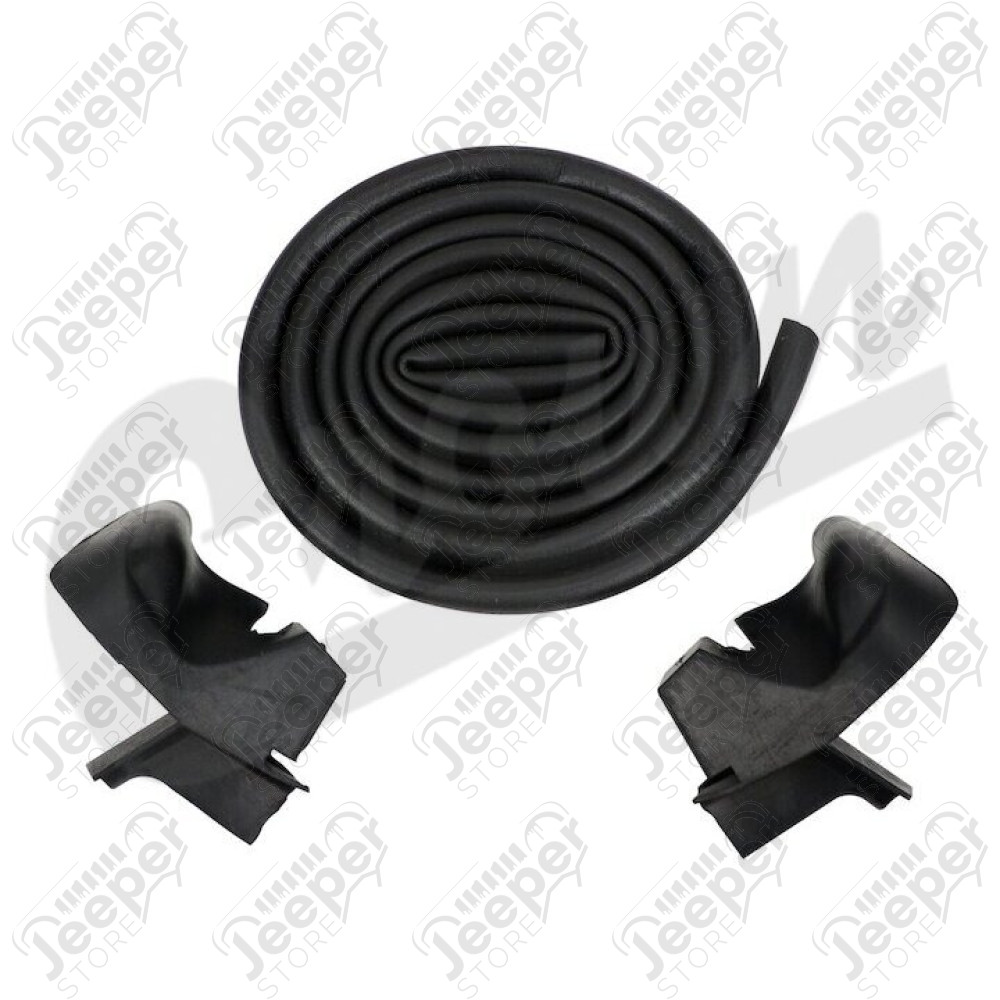 Joint de hard top avec les coins coté baie de pare brise Jeep CJ7, CJ8 et Wrangler YJ - 55052607K