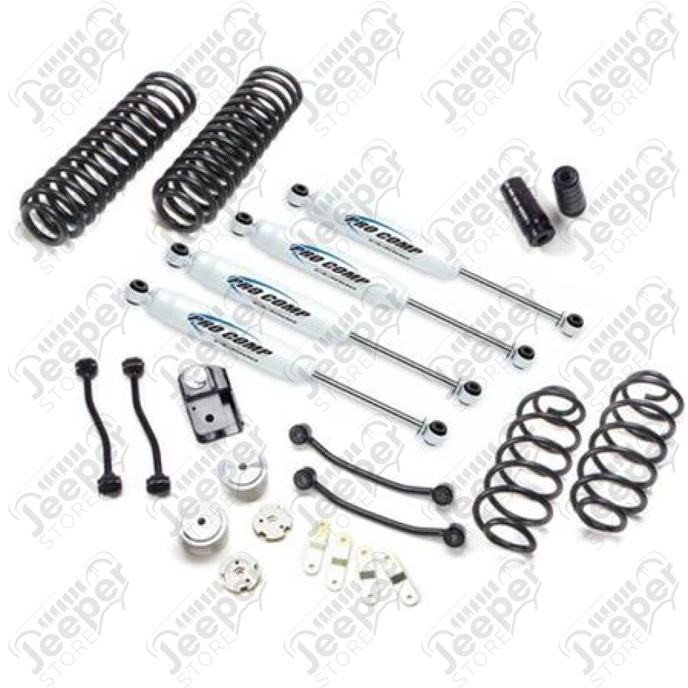 Kit réhausse 4" Procomp avec amortisseurs ProComp ES9000, Wrangler JK (kit pour Wrangler JK 2 ou 4 portes) - K3089B / K3089