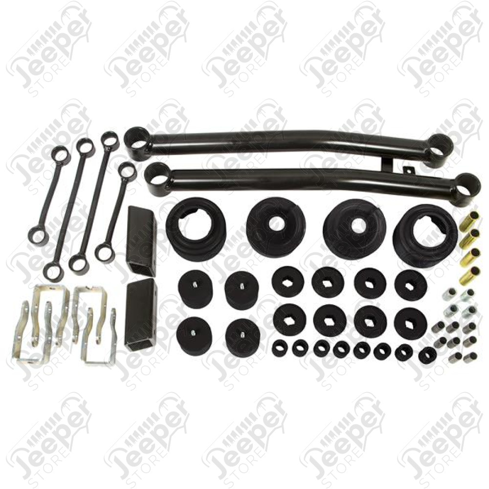 Kit de cales de réhausse +2" (+5cm) en polyuréthane pour Jeep Wrangler JL