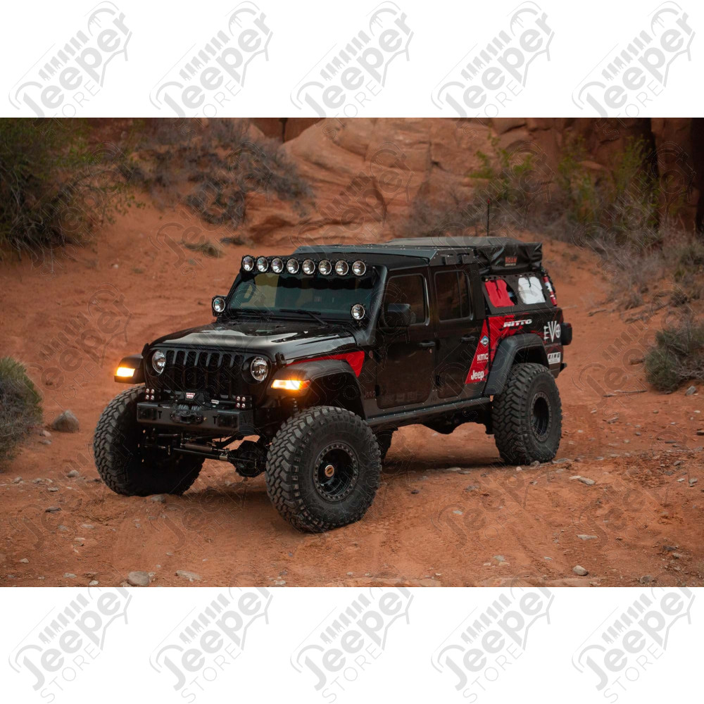 Rampe de 8 phares LED de 50" complète KC pour Jeep Gladiator JT