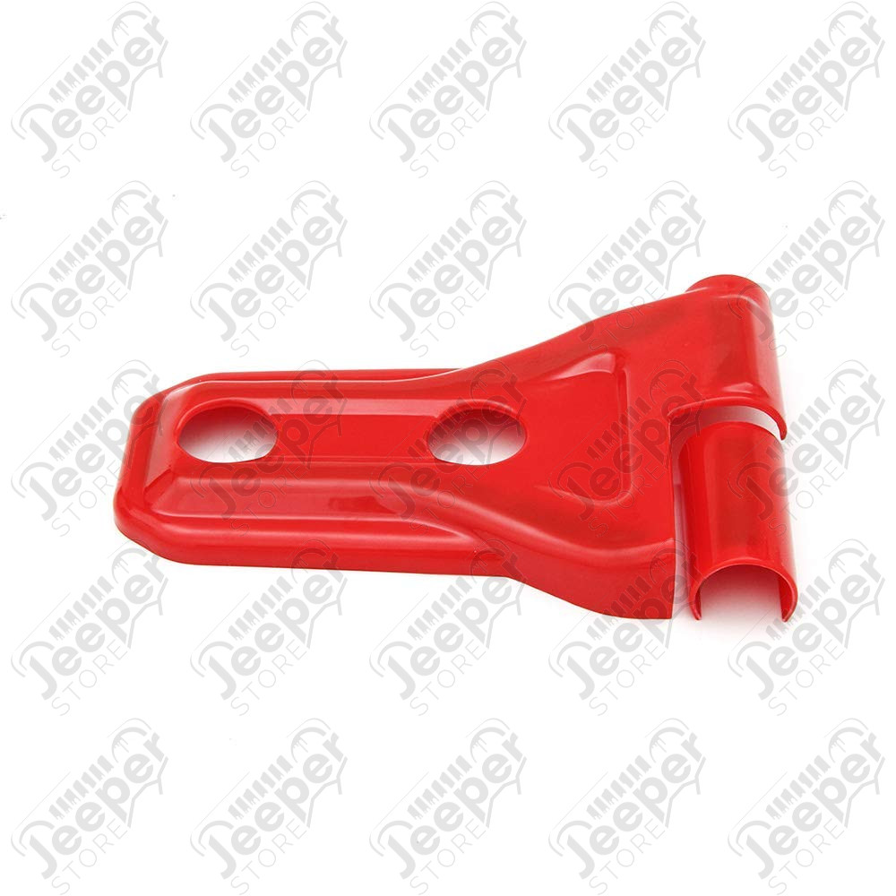KENJCHP-RED-JLU Kit enjoliveurs de charnières de portes (couleur: rouge) Jeep Wrangler JL (2 portes) (pour le Unlimited prendre 2 jeux)