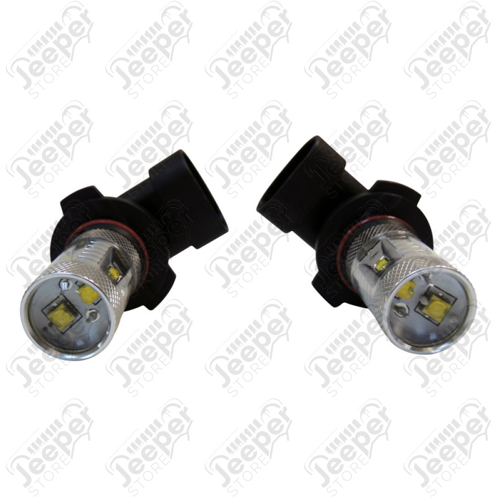 Kit de 2 ampoules H10 LED pour phare antibrouillard Jeep - RT28047 - 9145 Fog Lights Bulb
