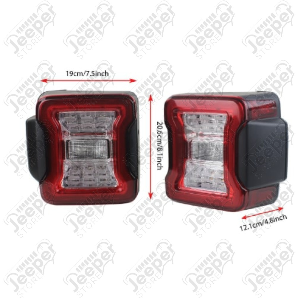 Kit de feux arrière LED (type Wrangler JL) pour Jeep Wrangler JK