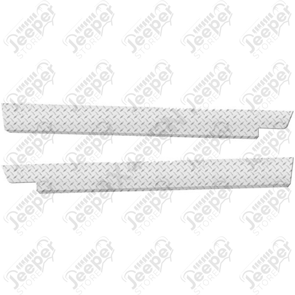 Kit de protections de bas de caisse en forme de L en aluminium - Jeep CJ7 - WAR913U