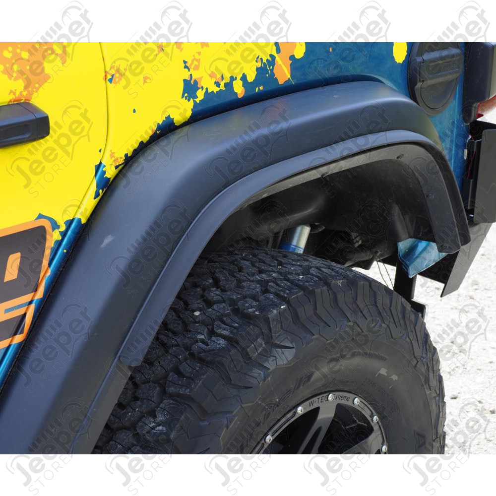 Kit 4 rajouts d'élargisseurs d'ailes +25mm pour Jeep Wrangler JL