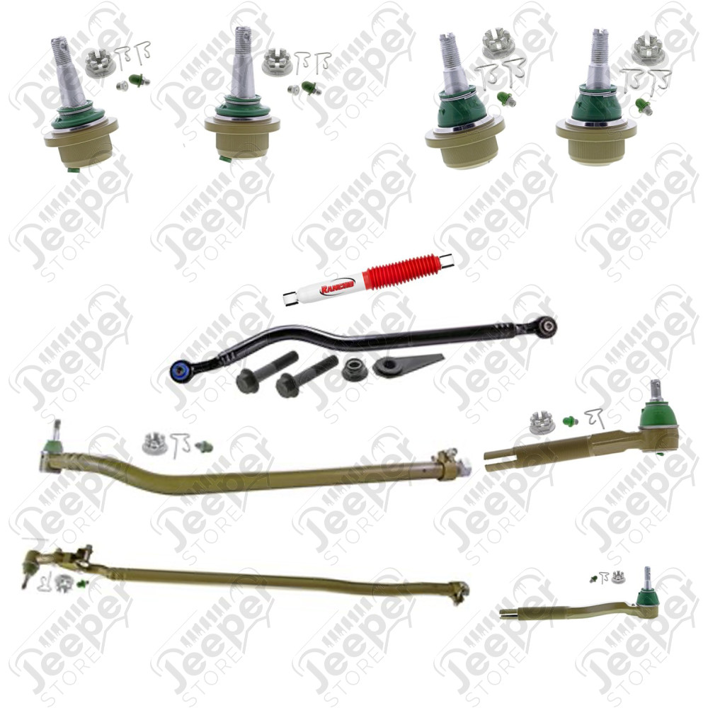 Kit réparation pour tremblements train avant "Death Wobble" pour Jeep Wrangler JL