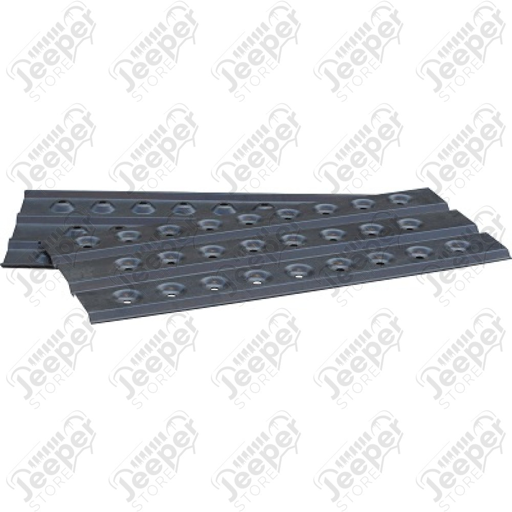 Kit de 2 plaques de désensablage en alu (couleur noir/gris) longueur: 1,50m
