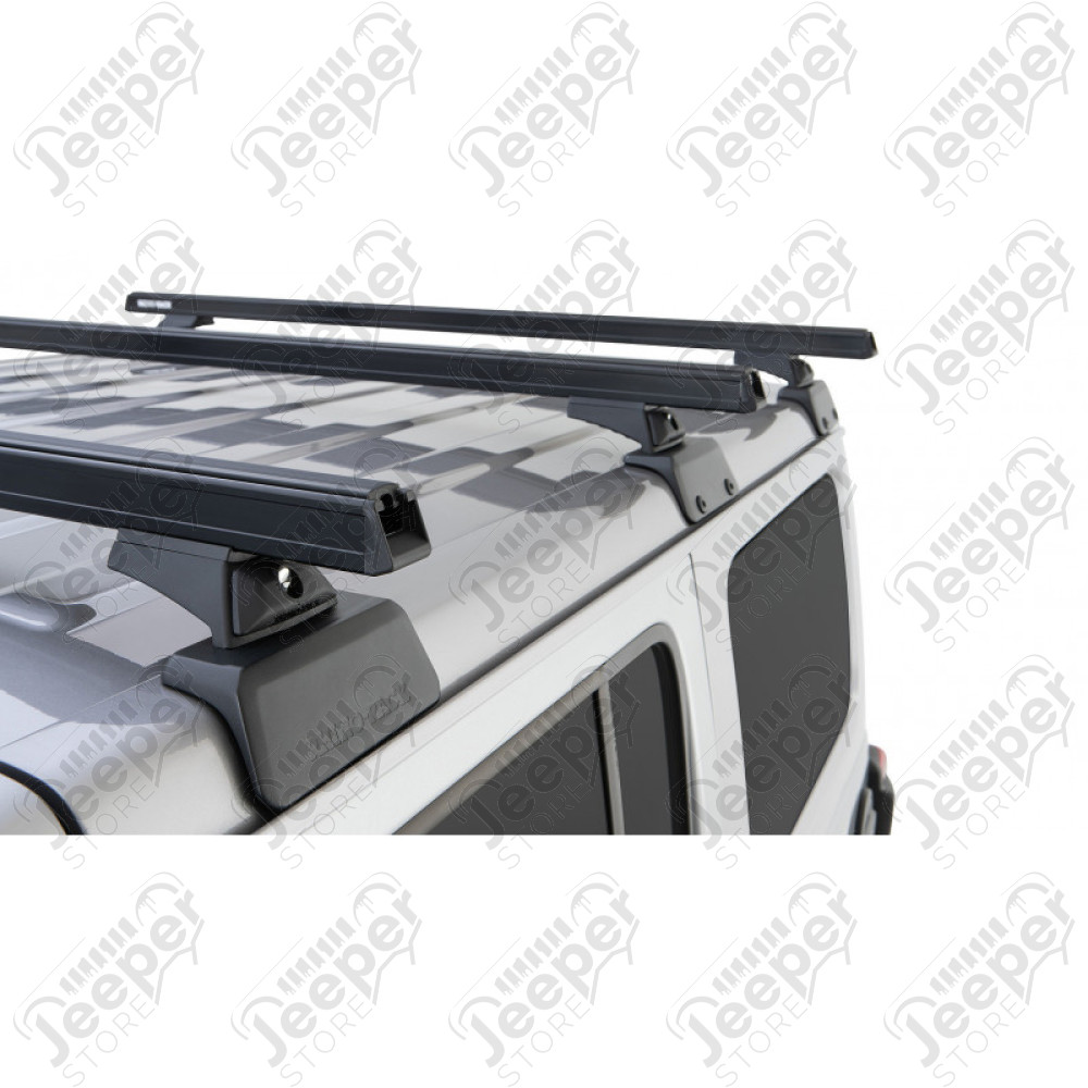 Kit de 3 barres de toit (Heavy Duty) Jeep Wrangler JL (4 portes) avec renfort dans le hardtop