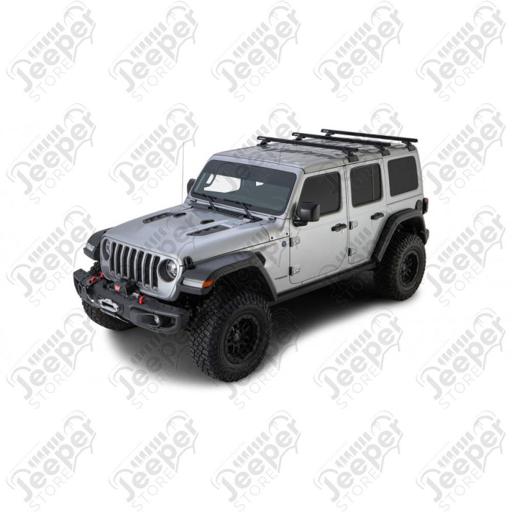 Kit de 3 barres de toit (Heavy Duty) Jeep Wrangler JL (4 portes) avec renfort dans le hardtop