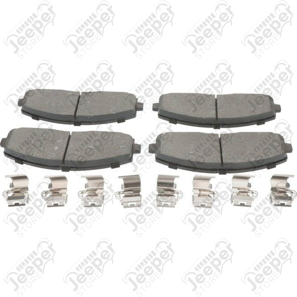 Kit de plaquettes de frein avant (avec clips) pour Jeep Wrangler JL - Avec des disques de frein avant de 1,1 pouce (2,79cm) d'épaisseur. - 68456066AA / 68456066 / CR-68456066AA / 0321.30