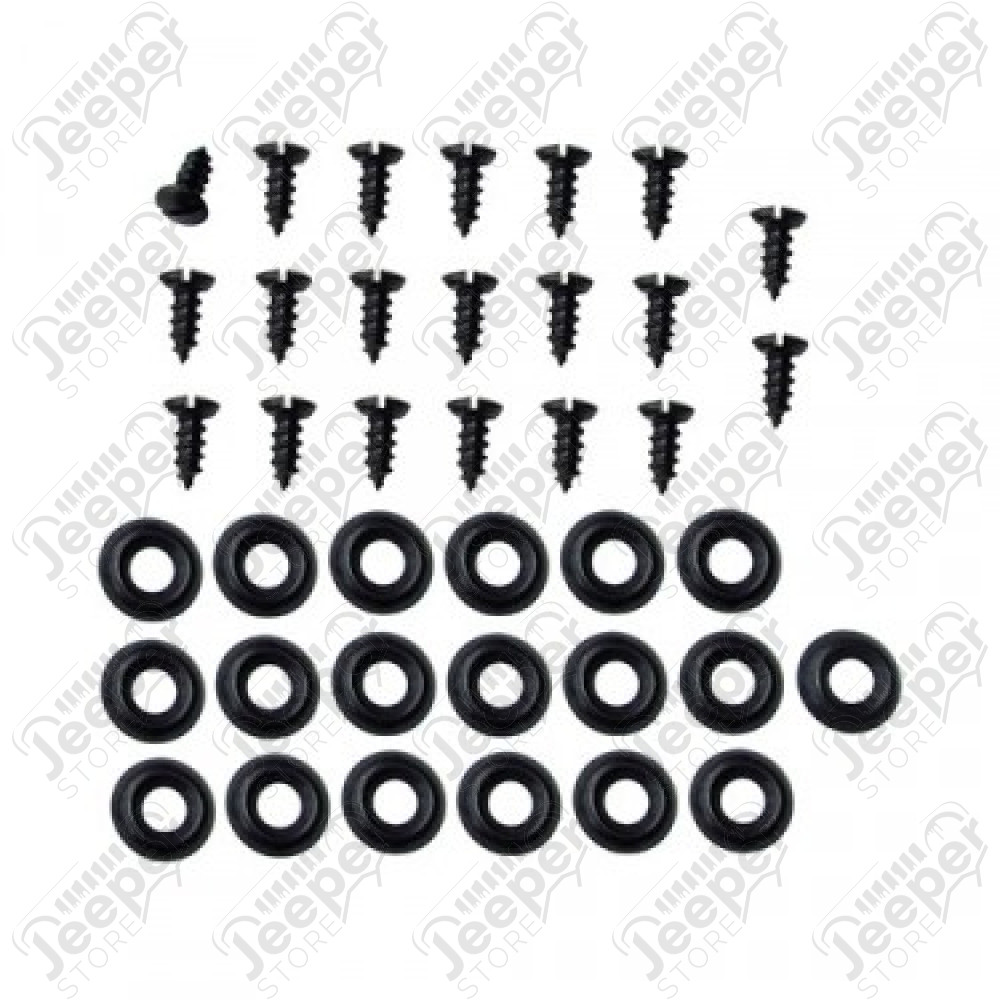 Kit de quincaillerie complet pour sellerie vis + cuvettes x42 Jeep Willys MB, GPW, M201