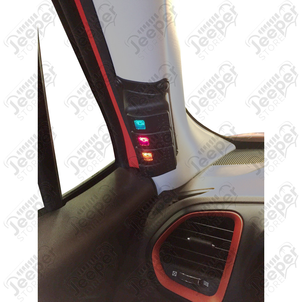 Kit d'extension pour 4 boutons supplémentaire - Jeep Renegade BU - KJ81001BK