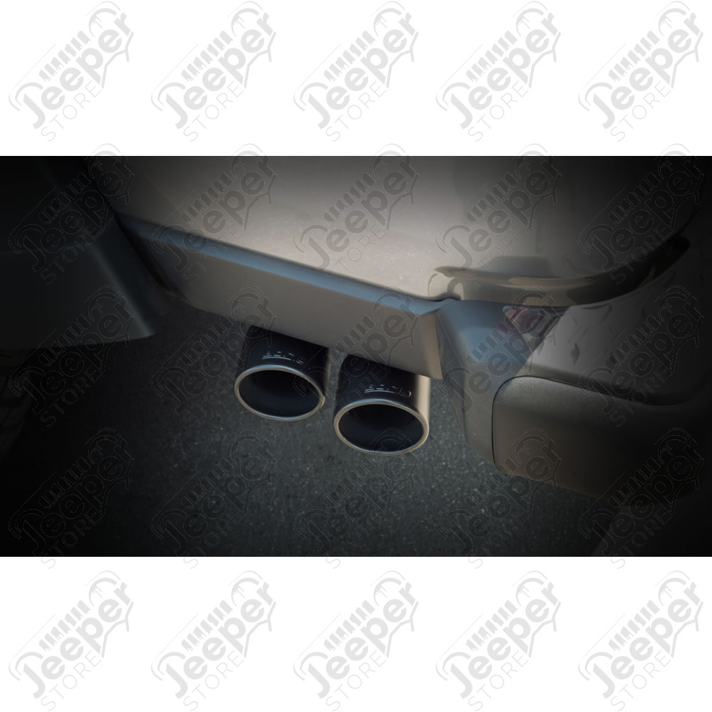 Ligne d'échappement en acier inox Atak Cat-Back BORLA avec sortie noire pour moteur 3.6L V6 pour Jeep Gladiator JT - 140813CB / 140813-CB