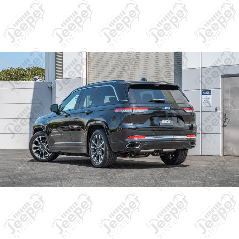 Ligne d'échappement en acier inox BORLA "S-Type" double sorties pour moteur 2.0L Hybride 4xe PHEV pour Jeep Grand Cherokee WL / 140933